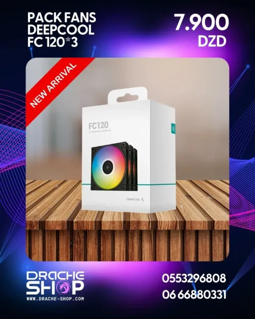 Pack Fans DeepCool FC 120*3