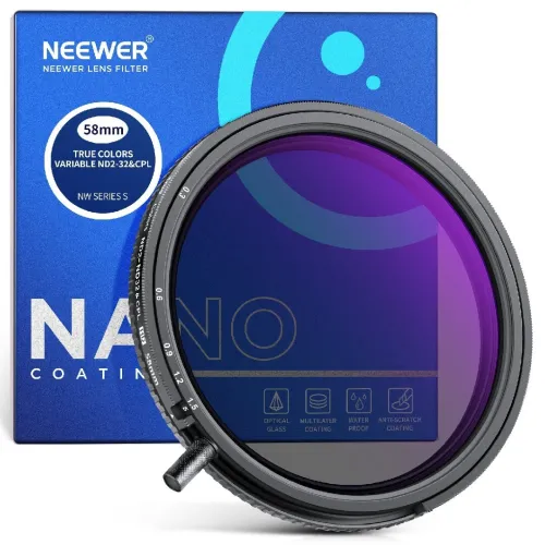Filtre Neewer variable nd2 32 CPL 2en1 58mm