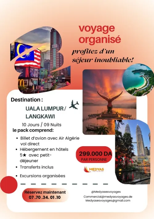 Voyage KUALA LUMPUR + LANGKAWI