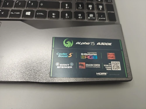 MSI Gaming ALPHA 15 144HZ Ryzen 7 3750H 16GB 512GB SSD RADEON RX 5500M 15.6" FHD IPS 144HZ