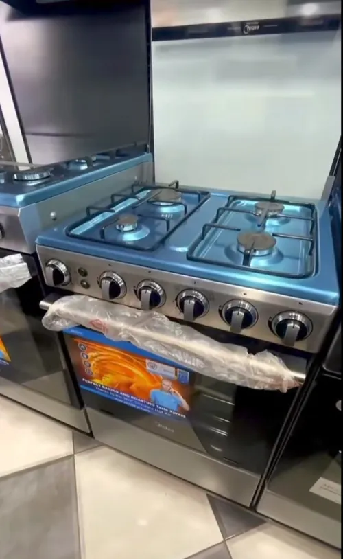 Cuisinière midea 4 Feux semi fonte ventilé catalisé