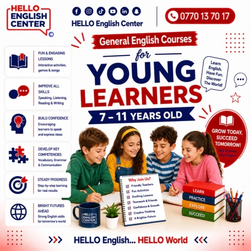 General English Courses for Young Learners 7-11 years old