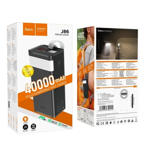 powerbank j86 hoco 40000 fast charge باور بانك هوكو شحن سريع