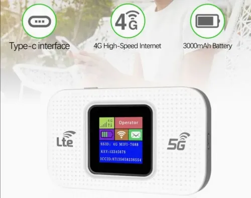 Wireless Mobile WiFi Pro Routeur 4G/5G Portable  Modèle : MF68E Génération 5