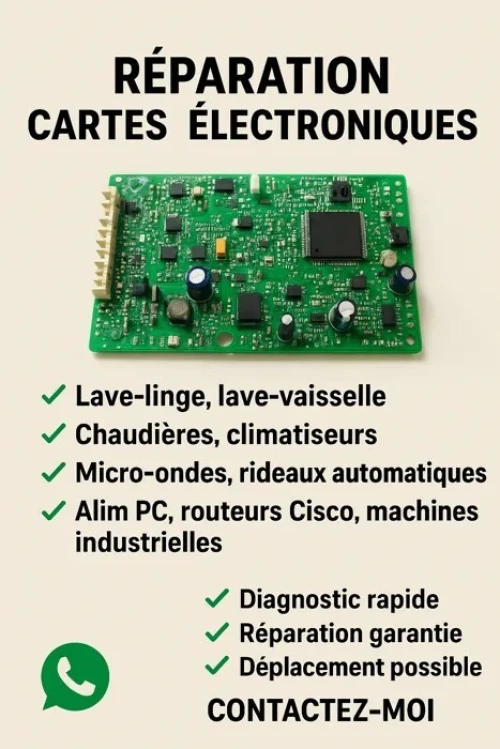 Réparation carte électronique 