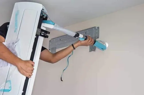 Réparation et installation et chargement de gaz nettoyage 