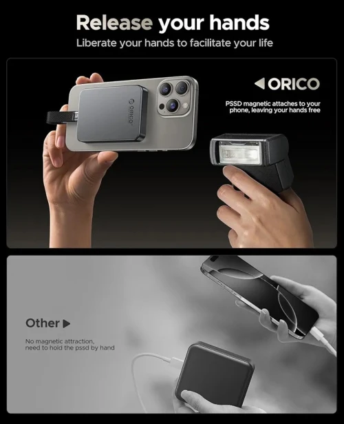 ORICO Disque SSD externe 512 Go jusqu'à 2000 Mo/s