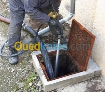 تسريح قنوات الصرف الصحي والانابيب المسدودة 24/24