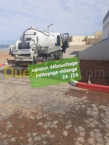 Camion vidange débouchage nettoyage nettoyage 24h7j