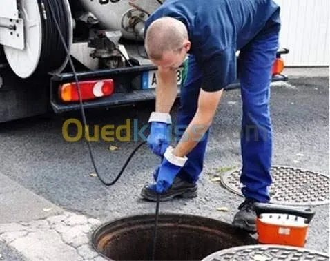 société débouchage canalisation nettoyage vidange 24h7j