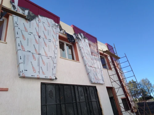Façade ventilée ciramik terre cuite mure rideau 