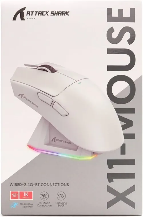 Souris attack shark x11 Tri mode