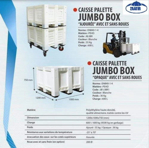palox caisse palette jumbo box