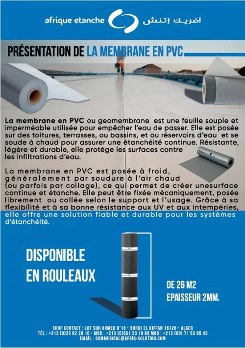 MEMBRANE EN PVC
