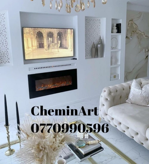 Cheminée électrique décorative chauffante