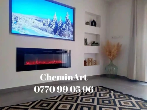 Cheminée électrique décorative 