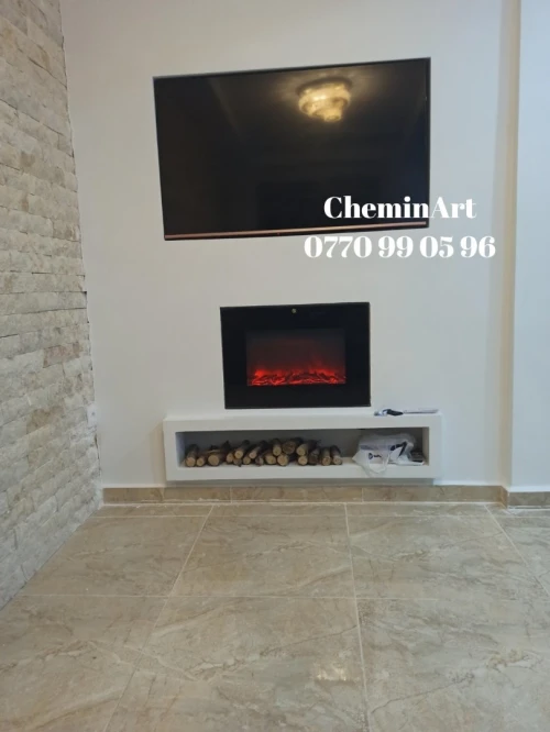 Cheminée électrique décorative 