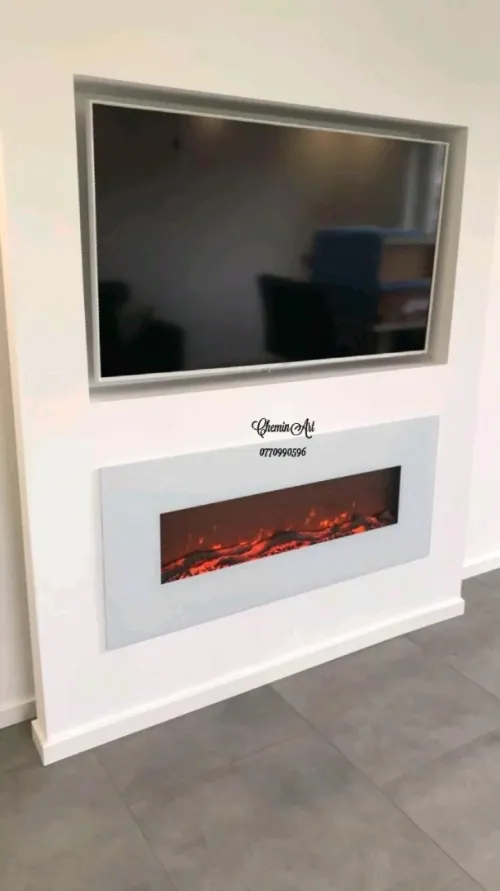 Cheminée électrique décorative 