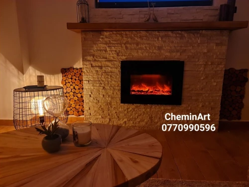 Cheminée électrique décorative 
