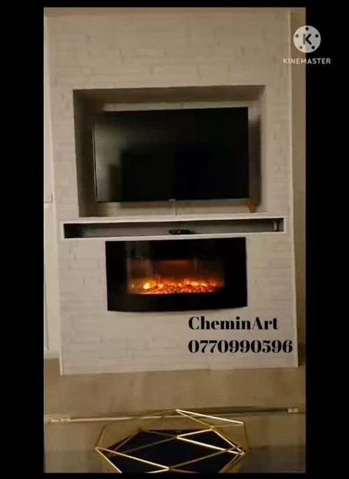 Cheminée électrique décorative chauffante