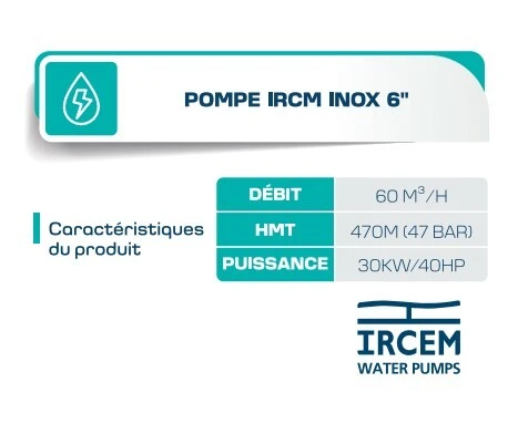 Pompe Ircem Inox 6"