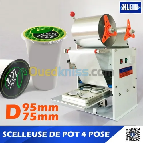 SCELLEUSE DE POT 4 POSE ET BARQUETTE SEMI-AUTO ( soudeuse )