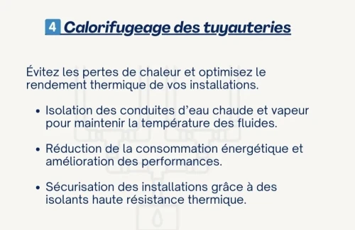 Isolation calorifuge 