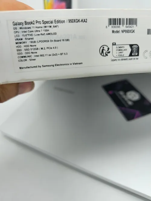 SAMSUNG GALAXY BOOK 2 PRO EDITION SPICIALE [950XGK-KA2] ULTRA 7 155H/16G LPDDR5X/512G NVME 4.0