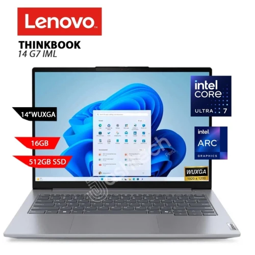 LENOVO THinkbook 14 g7 IML ULTRA 7 155H 16GB DDR5 512GB SSD ÉCRAN 14" WUXGA NEUF SOUS EMBALLAGE