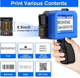Mini printer DATEUR JET ENCRE et IMPRIMANTE JET ENCRE MOBILE