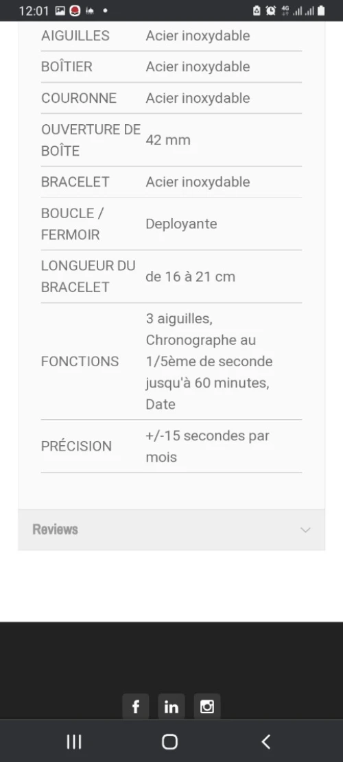 A vendre une très belle montre originale pour homme de marque SEIKO 
