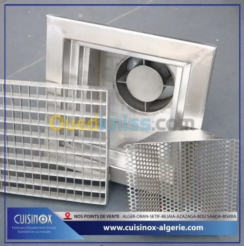 caniveaux a grille en inox 