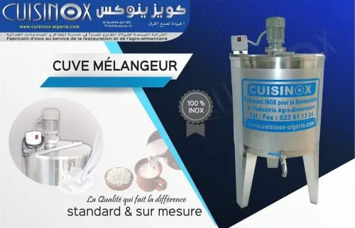 Différentes Cuves inox au service agro-alimentaire et L'industrie pharmaceutique