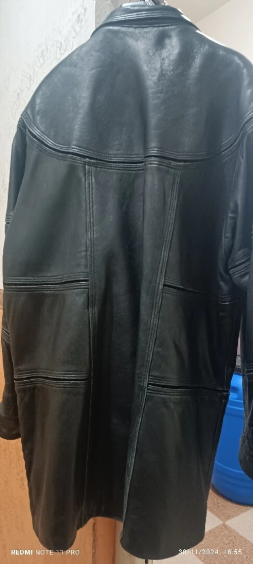 Veste véritable cuire 