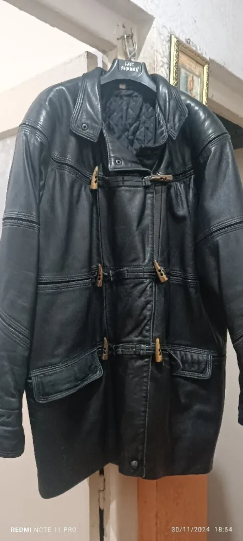 Veste véritable cuire 