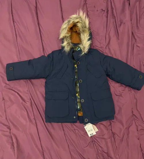 Parka 3-En-1 À Capuche Bleu Marine Enfant Garçon De La Marque Du Pareil Au Même