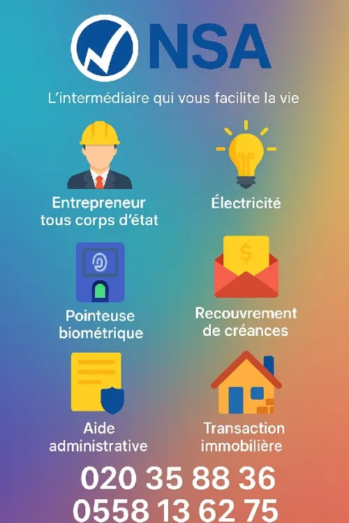 Service aux entreprises et particuliers en Algérie 