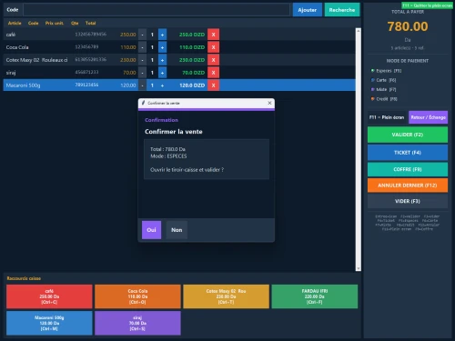 Logiciel Gestion pour Superette mini superette, hanoute