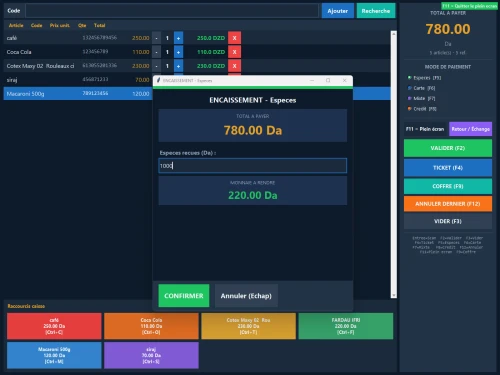 Logiciel Gestion pour Superette mini superette, hanoute