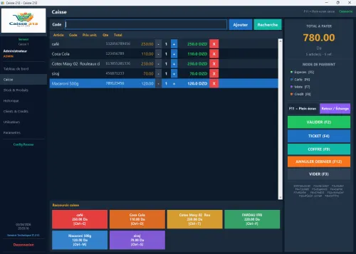 Logiciel Gestion pour Superette mini superette, hanoute