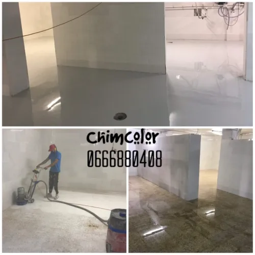 Revêtement de sol en résine epoxy 