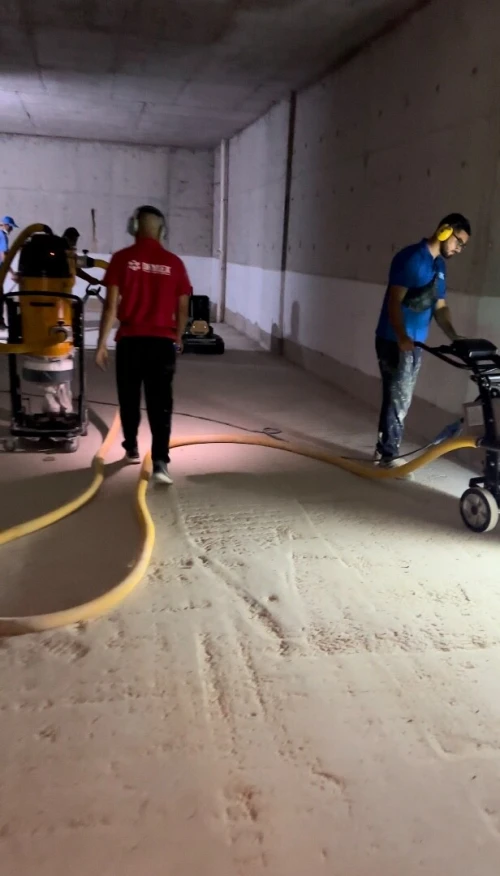 Ponçage et rabotage des sols en béton 