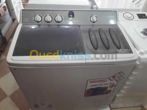 Machine a laver Maxwell Semi Auto. 12 Kg Blanc avec pompe