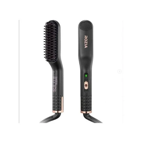 Lisseur Rozia Pour Homme Cheveux Et Barbe - Noir