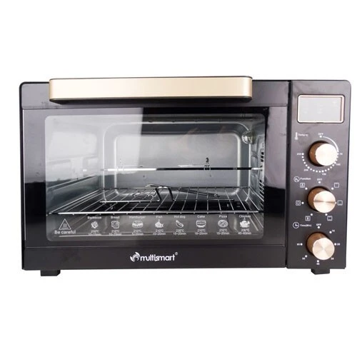 Four électrique Ventilé 50L Avec Tourne Broche Multismart Noir