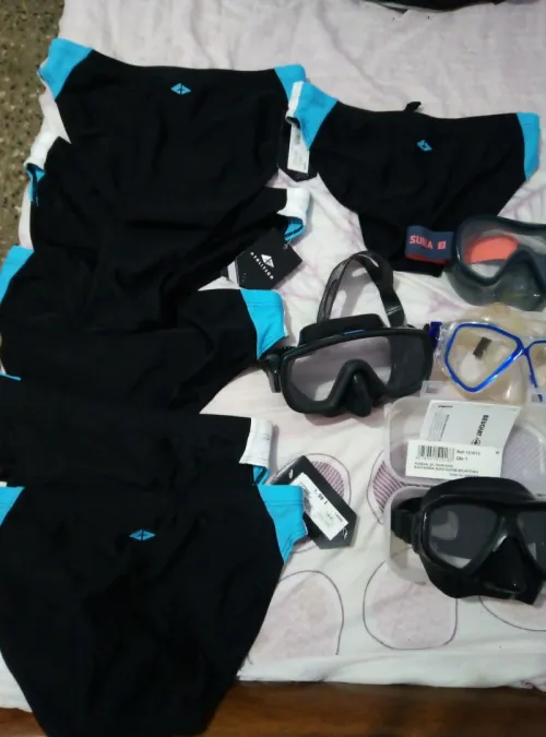 masque palme maillot tube
