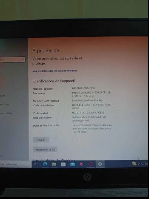 Pc portable HP i5 6ém génération 