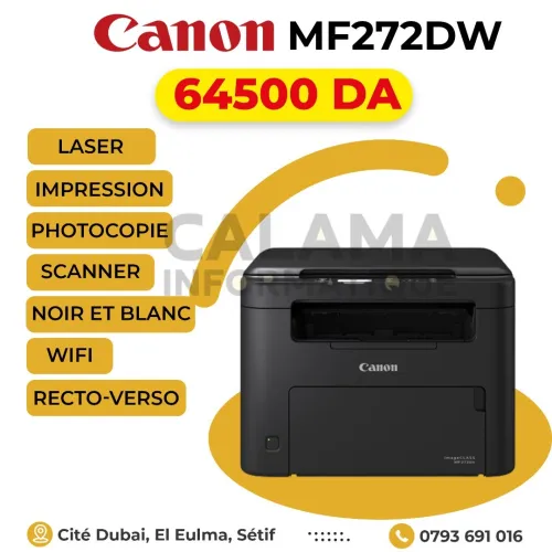 IMPRIMANTE Canon MF272dw LASER NOIR-ET-BLANC MULTIFONCTION WIFI RECTO-VERSO
