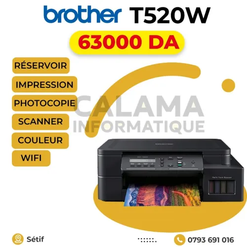 IMPRIMANTE Brother T520W RÉSERVOIR COULEUR MULTIFONCTION WIFI