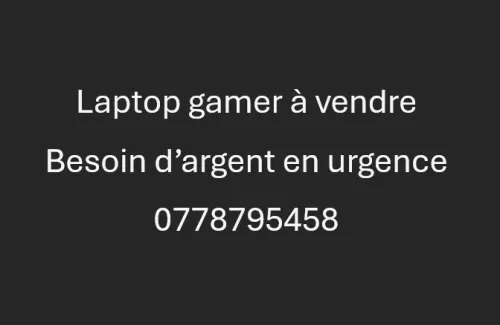 Laptop gamer a vendre en urgence 